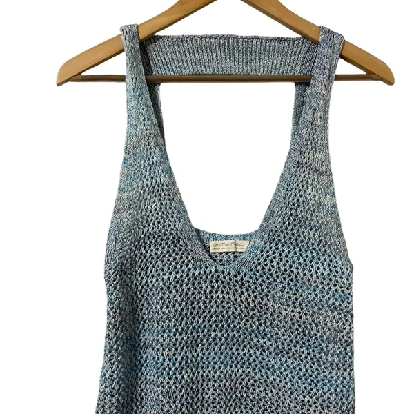 FREE PEOPLE We The Free Under The Starlight Sleeveless Crochet Sweater Tank Top - Image 5