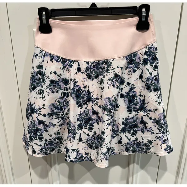 Puma‎ Pink Floral Skort Size XS Tennis Pickleball Golf Sporty Power Shape - Image 2