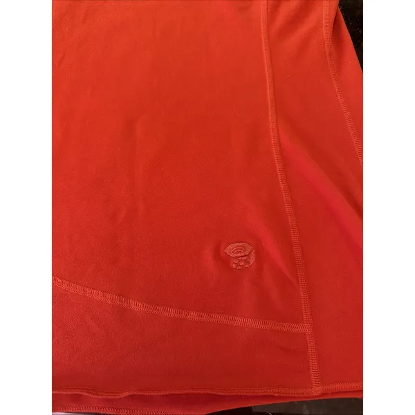 Mountain Hardwear Women's Orange Performance Hoodie Running Hiking Sz M Shirt - Image 2
