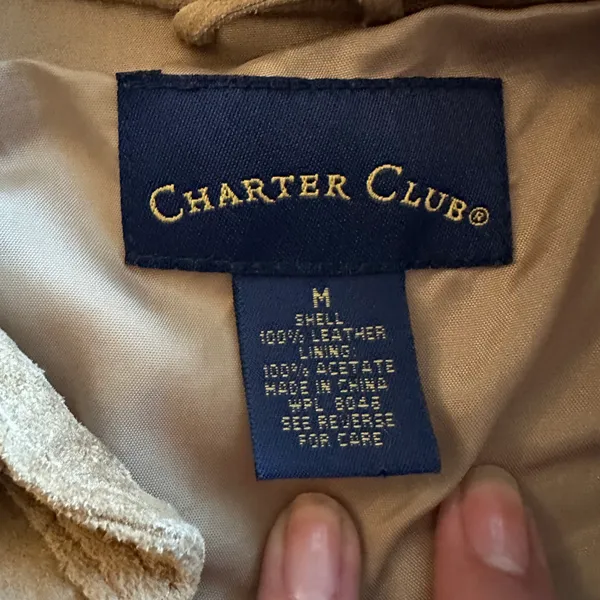 genuine suede oversized shirt jacket - Image 3