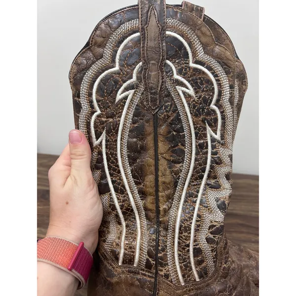 Dan Post Womens Distressed Brown Leather Western Cowboy Boots DP2369 Size 9M - Image 7