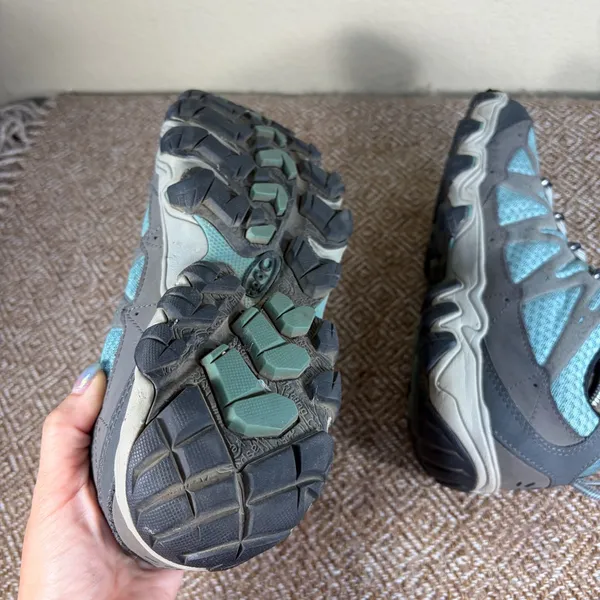 Oboz Luna Low Hiking Shoes Boots Women’s Sz 9 Blue Gray Outdoor Camping Fishing - Image 7