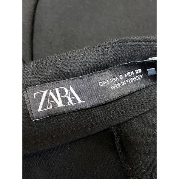 Zara Women's Blue High Waisted Zip Faux Wrap Mini Skirt Shorts Skort Size S - Image 4