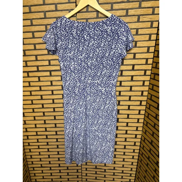 Lauren Ralph Lauren Blue And White Floral Dress Size‎ 10 - Image 2