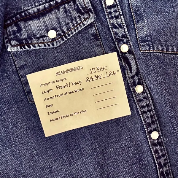 Anthropologie PILCRO Dannie Classic Denim Shirt Western Snap Puff Sleeve XXS - Image 14