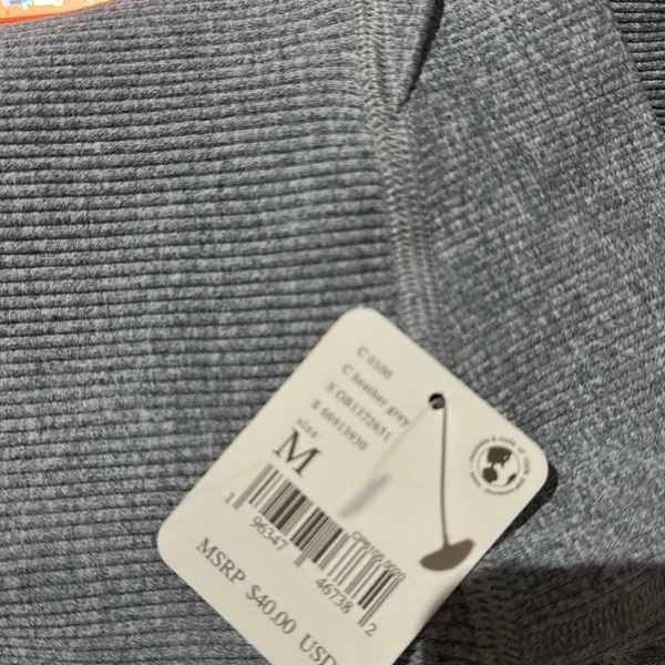 NWT FREE PEOPLE X FP MOVEMENT Free Throw Shorts In Heather Grey - Image 5