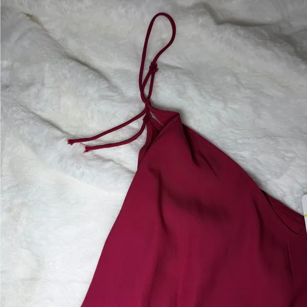 Free People Deep Red Camisole Top - Image 2