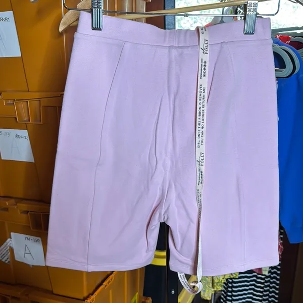 NWT Oh Polly Pink Double Lined Compression Bike Shorts Size 6 Athleisure - Image 5