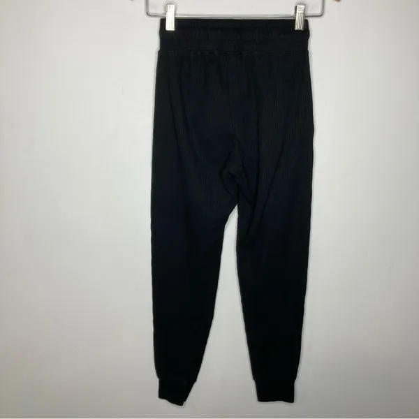 ZYIA‎ Don’t Wake Me joggers black waffle Knit size XS - Image 6