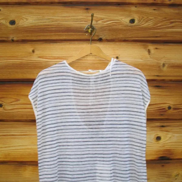 NWT Theory Low Back Striped Pullover Knit Top - Image 4