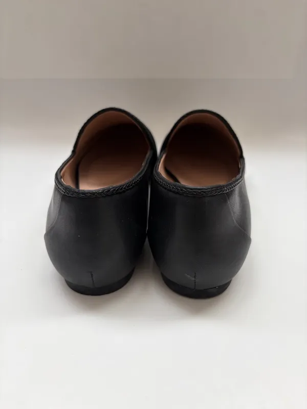 Rockport Total Motion Laylani Mixed-Media Black Leather Suede Loafer Minimalist - Image 3