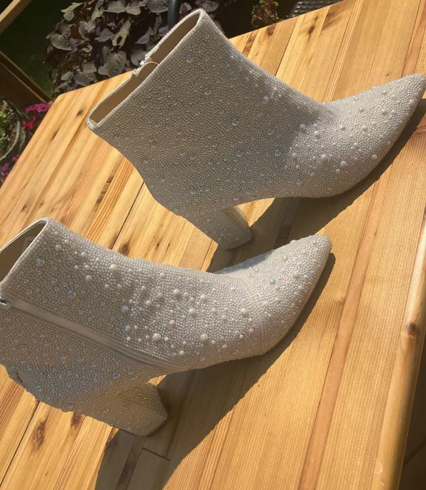 Rhinestone Pearl Boots - Image 2