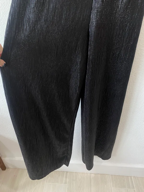 ZARA Basic Collection mesh black jumpsuit size S - Image 3