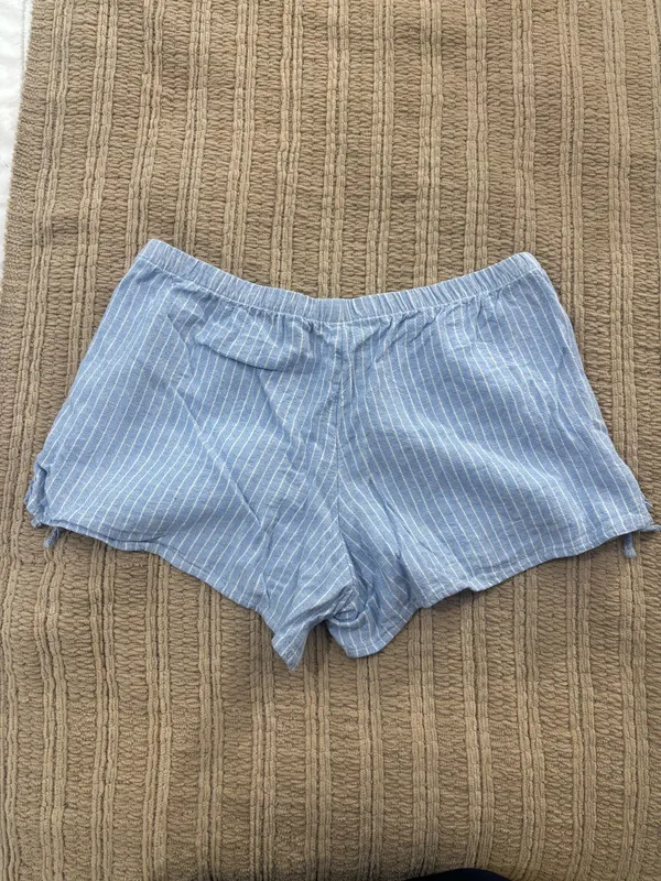 Hollister Blue Striped Shorts  - Image 2