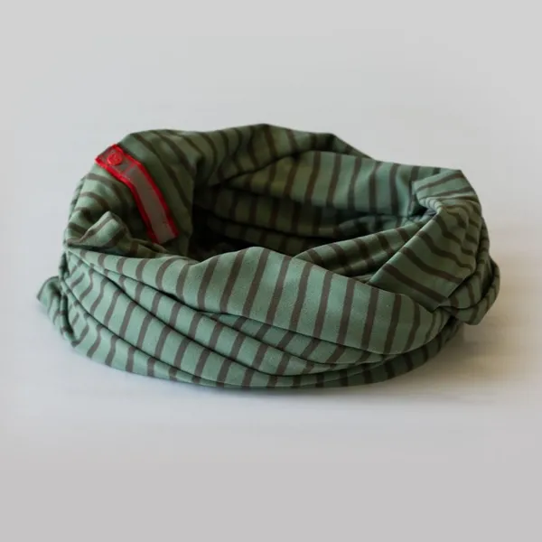 Lululemon Vinyasa Scarf Rulu Deenie Desert Striped Olive Fatigue Green - Image 6