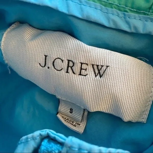 J. Crew • Blue Green Poplin Sail Jacket - Image 6