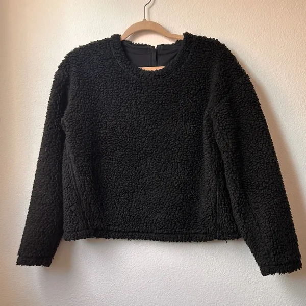 Lululemon Wool Whenever Crew - Sz 4- Black. MSRP $128 pre-owned - Image 2