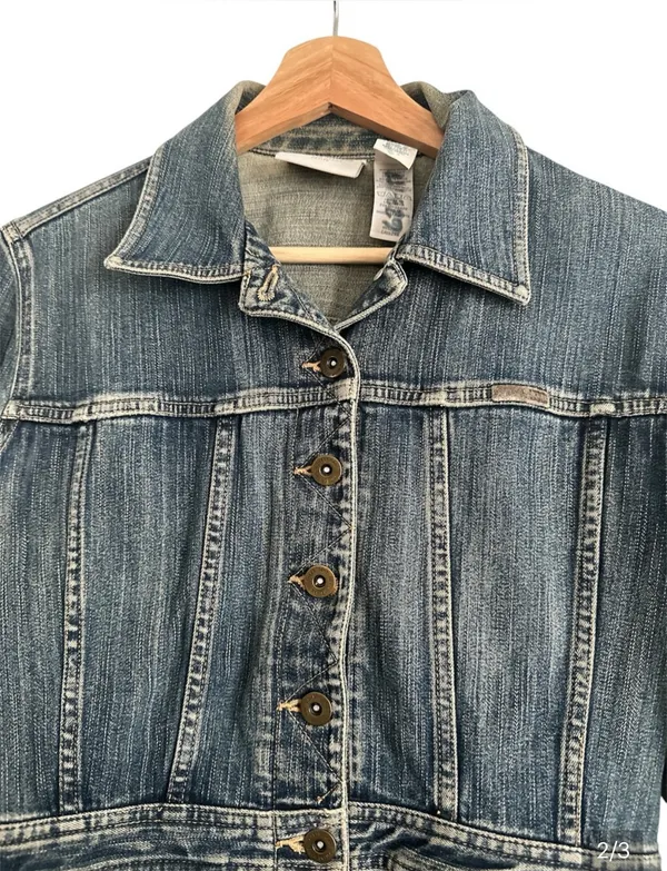 Liz Claiborne Jeans Petite medium-wash denim jacket vintage - Image 2