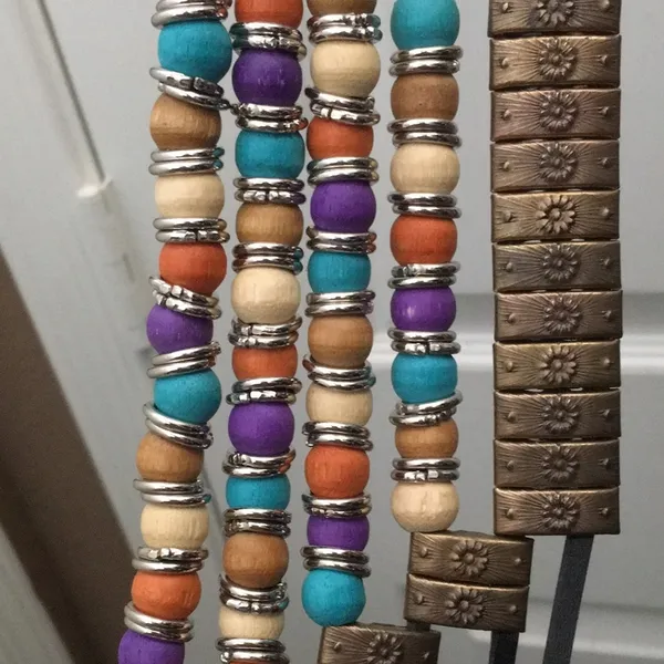 FINAL MARKDOWN Beaded Leather Belt - Image 2