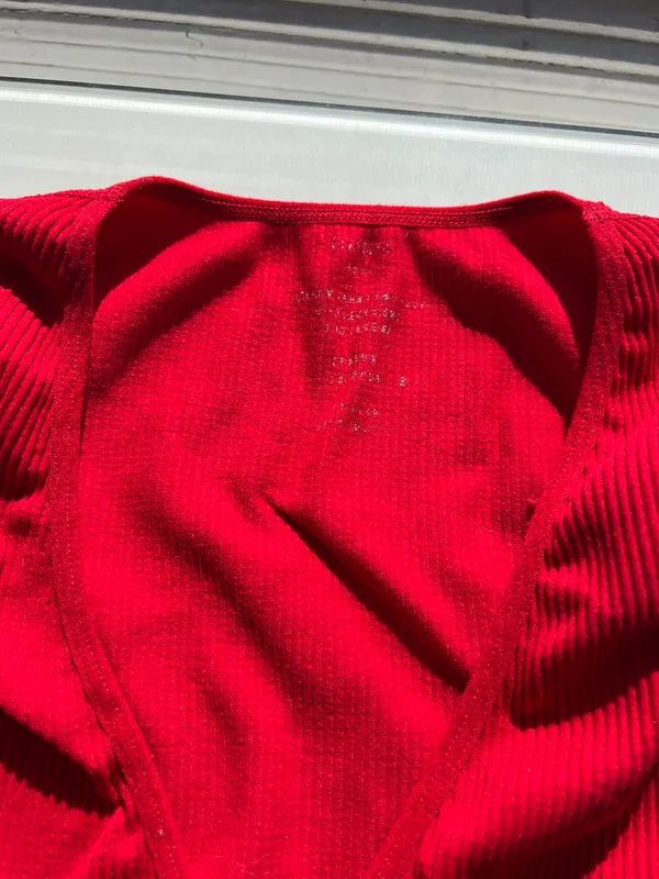 Urban Outfitters Red Seamless Tank Top - Image 4