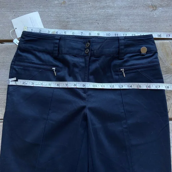 Greg Norman Womens Pants Size 4 Navy‎ Blue Basic Slacks Solid NEW - Image 9