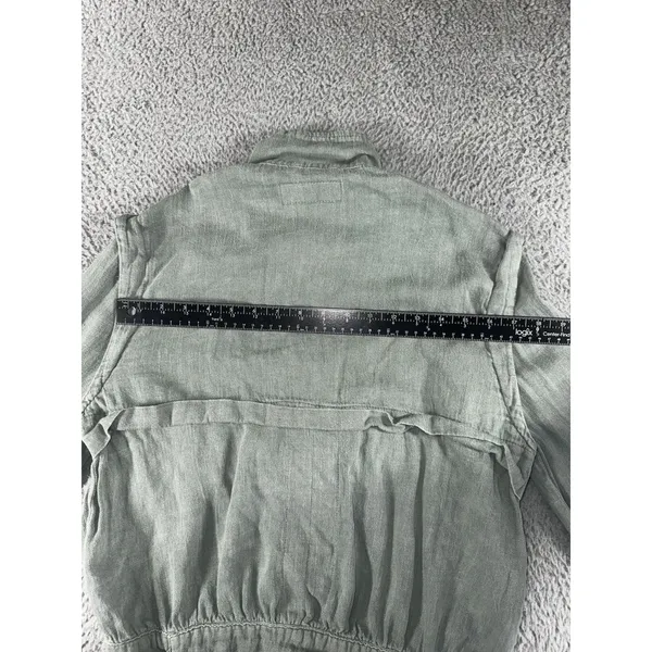 Blanknyc Jacket Women XS Full Zip Linen Utility Steampunk‎ Boho - Image 7