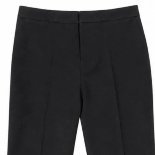 Ralph Lauren Black Slim Ankle Trousers Size 2 Waist-Tabs Minimalist Corporate - Image 2