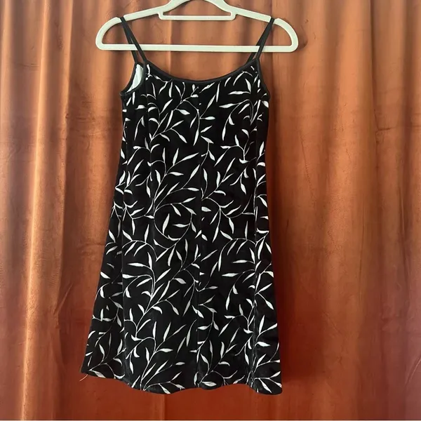 Vintage 90s Jalate Black Velvet Floral Mini Dress - Image 7