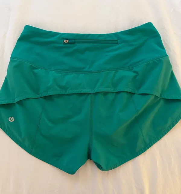 Green Lululemon Speed Up Shorts 2.5" - Image 3