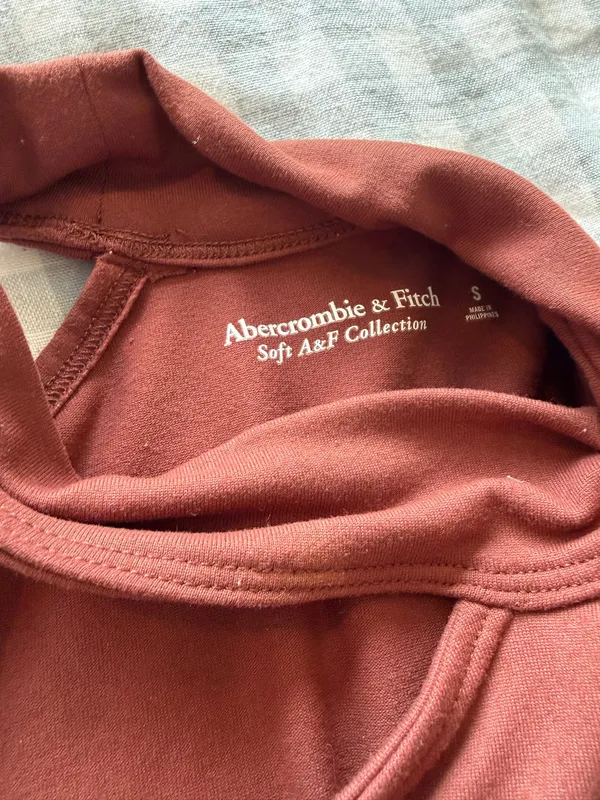 Abercrombie Soft Collection Long Sleeve One Shoulder Top - Image 2