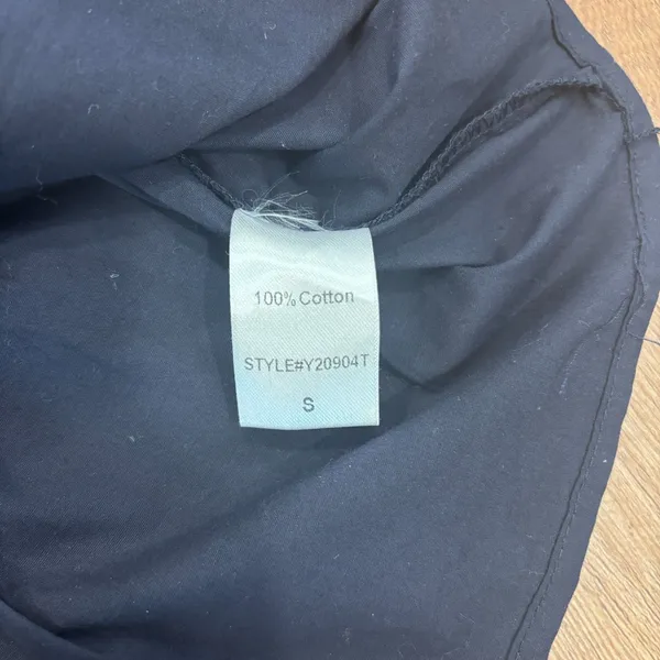 Tuckernuck Pomander Place Navy Blue Cotton Poplin Kenzo Mini Dress Sz Small $98 - Image 7