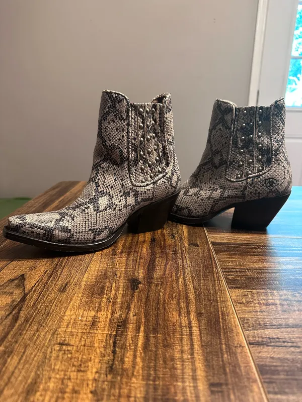 Ariat Snakeskin ankle boots - Image 3