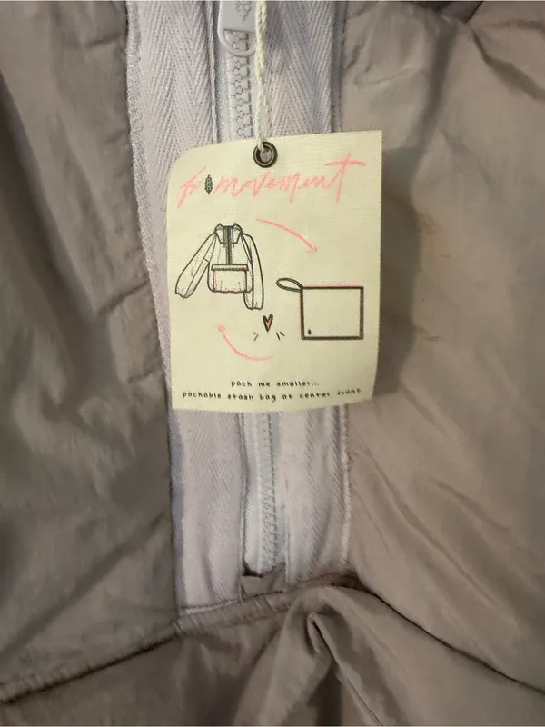 FP Movement In A Pillow Packable Puffer Pullover Oyster XL NWT - Image 6