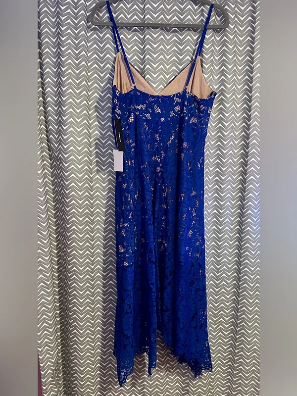 NWT Lulus | One Wish Royal Blue Lace Midi Dress, Large - Image 7