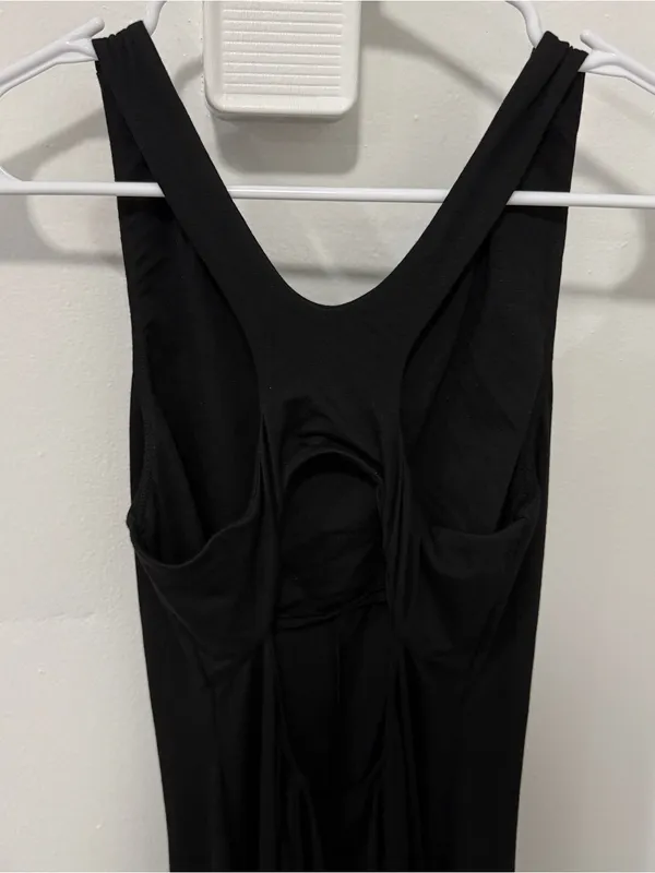 Halara Black High Neck Keyhole Back Jumpsuit - Image 3