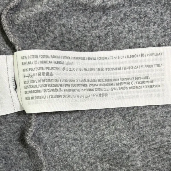 Hollister Womens S Gray Lace Up Longline Tunic Hoodie Sweatshirt Y2K - Image 6