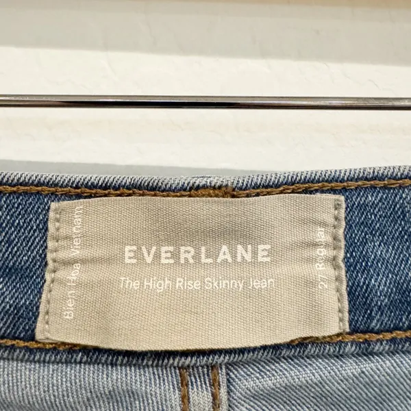 Everlane The High Rise Skinny Jeans‎ Size 27 Blue Denim Pant Minimalist Capsule - Image 5