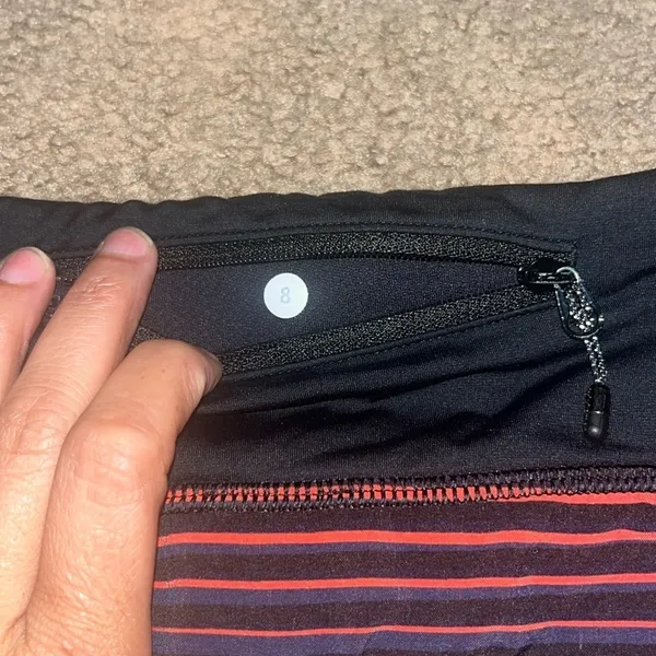 Lululemon‎ Speed Short 4-Way Stretch Twisted Dune Alarming Black / Black 8 - Image 7