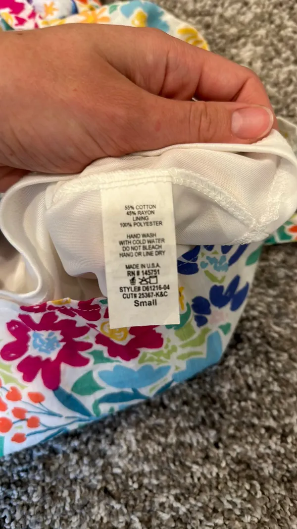 Peach Love Fun Floral Dress - Image 7