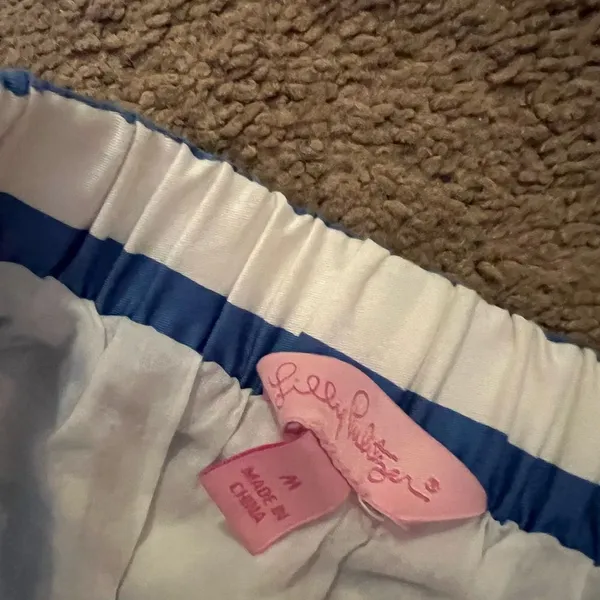 Lilly Pulitzer Blue Stripe Mimosa Skirt Size‎ Medium - Image 10