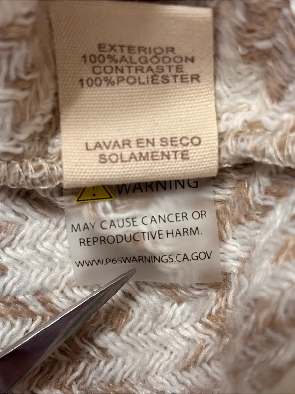 Mystree Corduroy Jacket S Cream Herringbone Mixed Media Utility Shacket fall - Image 16