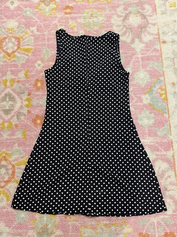 Polka Dot Dress Black - Image 2