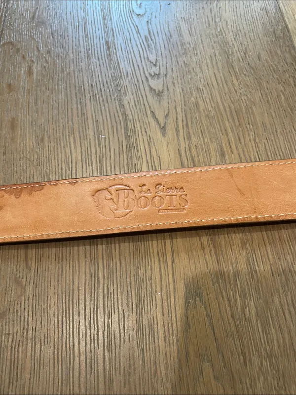 La Sierra Boots Women’s Rose Embroidered Western Cowgirl Leather Belt Size 34 - Image 5