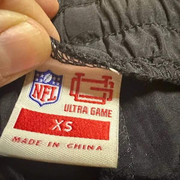 NFL San Francisco 49ers xs black windbreaker pants unisex - Image 5