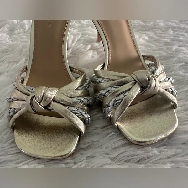 Veronica Beard Women's Misa Knot-Front Heel Sandals Shoes Sz 7‎ - Image 4