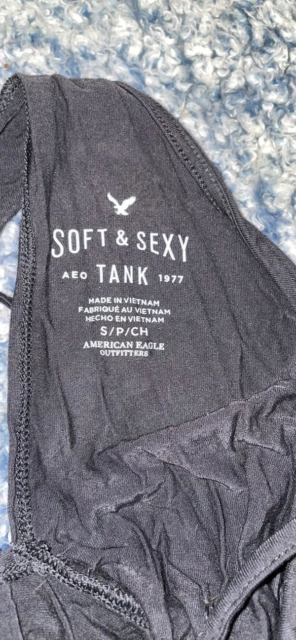 American Eagle Soft And Sexy Gray Tank - Image 3