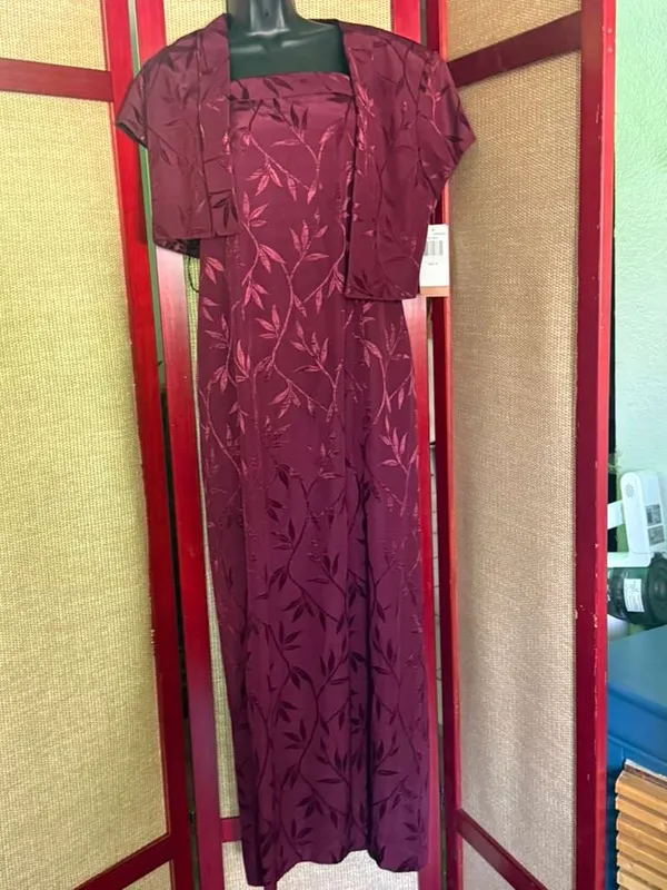 Vintage dress Purple Size 14 - Image 2