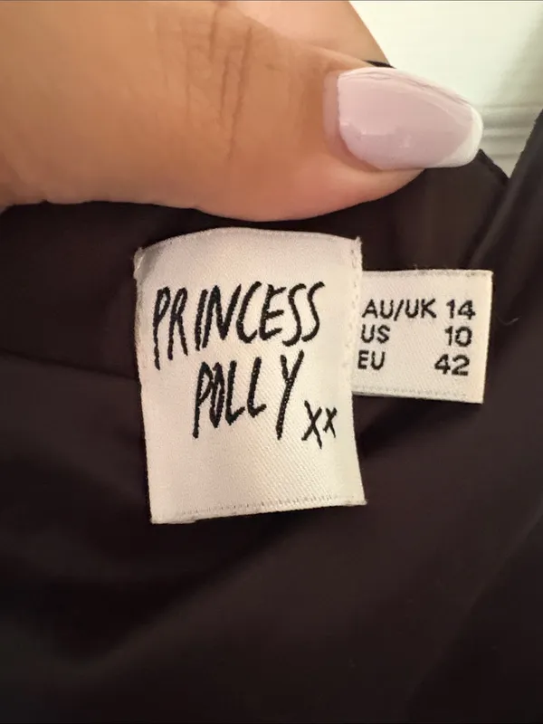 Princess Polly Maybelle Lace Maxi Dress Black Size 10 - Image 8