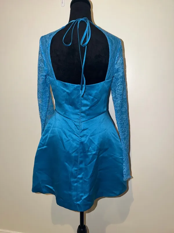 Long Sleeve Homecoming Dress - Image 5