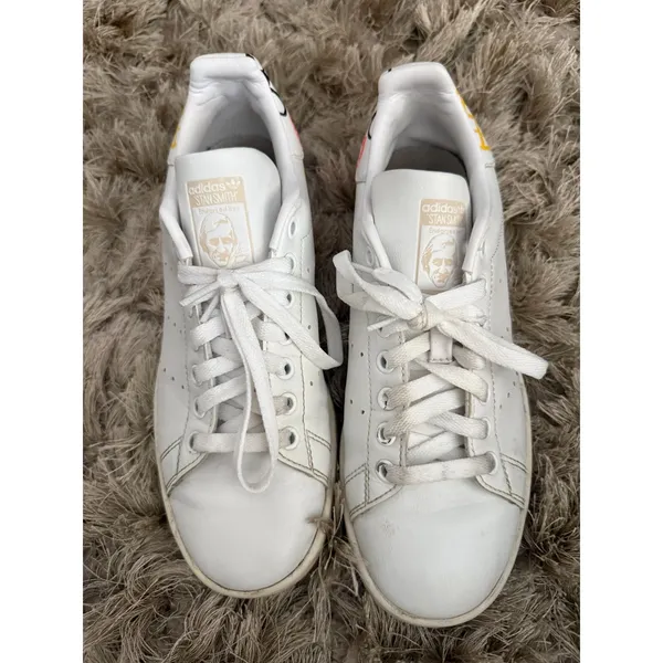 Adidas Stan Smith White Grafitti Sneakers Size 7.5 - Image 5